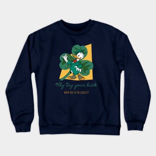 Gladstone Gander, the Luckiest Goose in the World Crewneck Sweatshirt